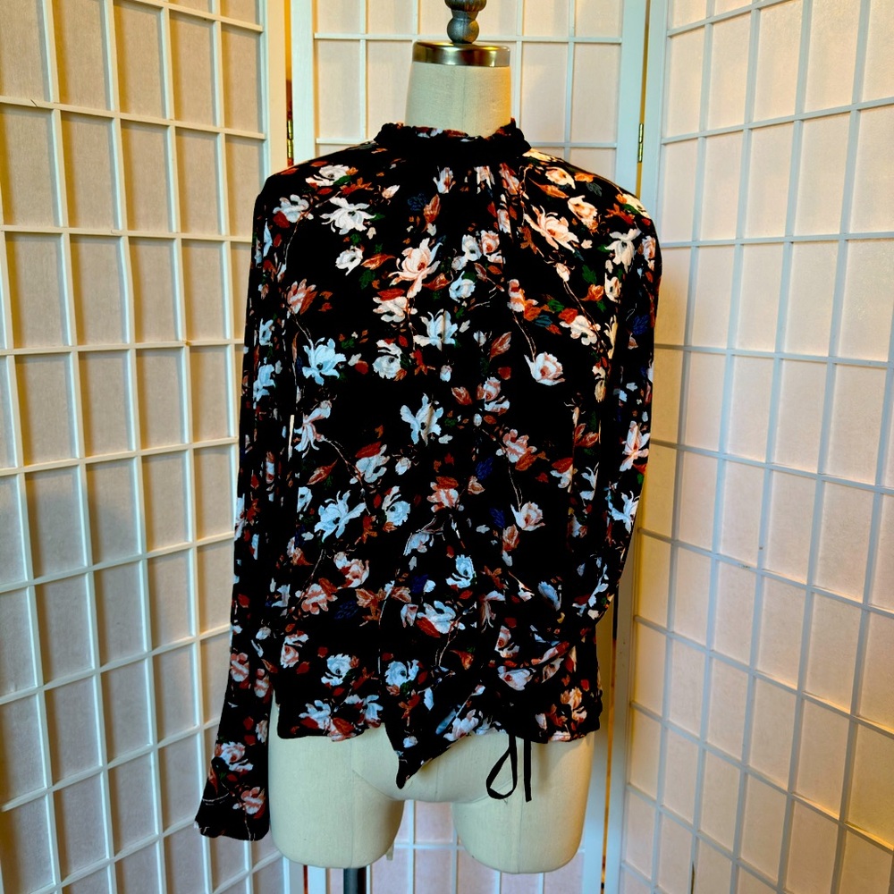 Gathered neck top